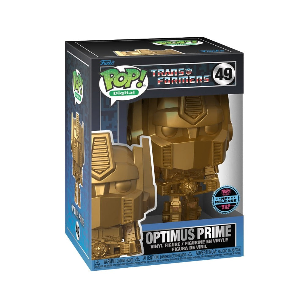 Funko Pop Digital ! Optimus Prime - Transformers #49 NFT release - 999 PCS Signed by Peter Cullen at MEFCC 2024 Abu Dhabi UAE