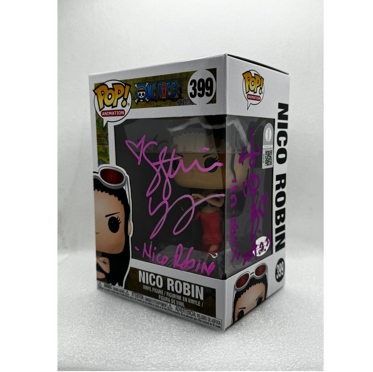 Funko POP! Nico Robin - One Piece #399 - restock 2023 - double Signed JVA