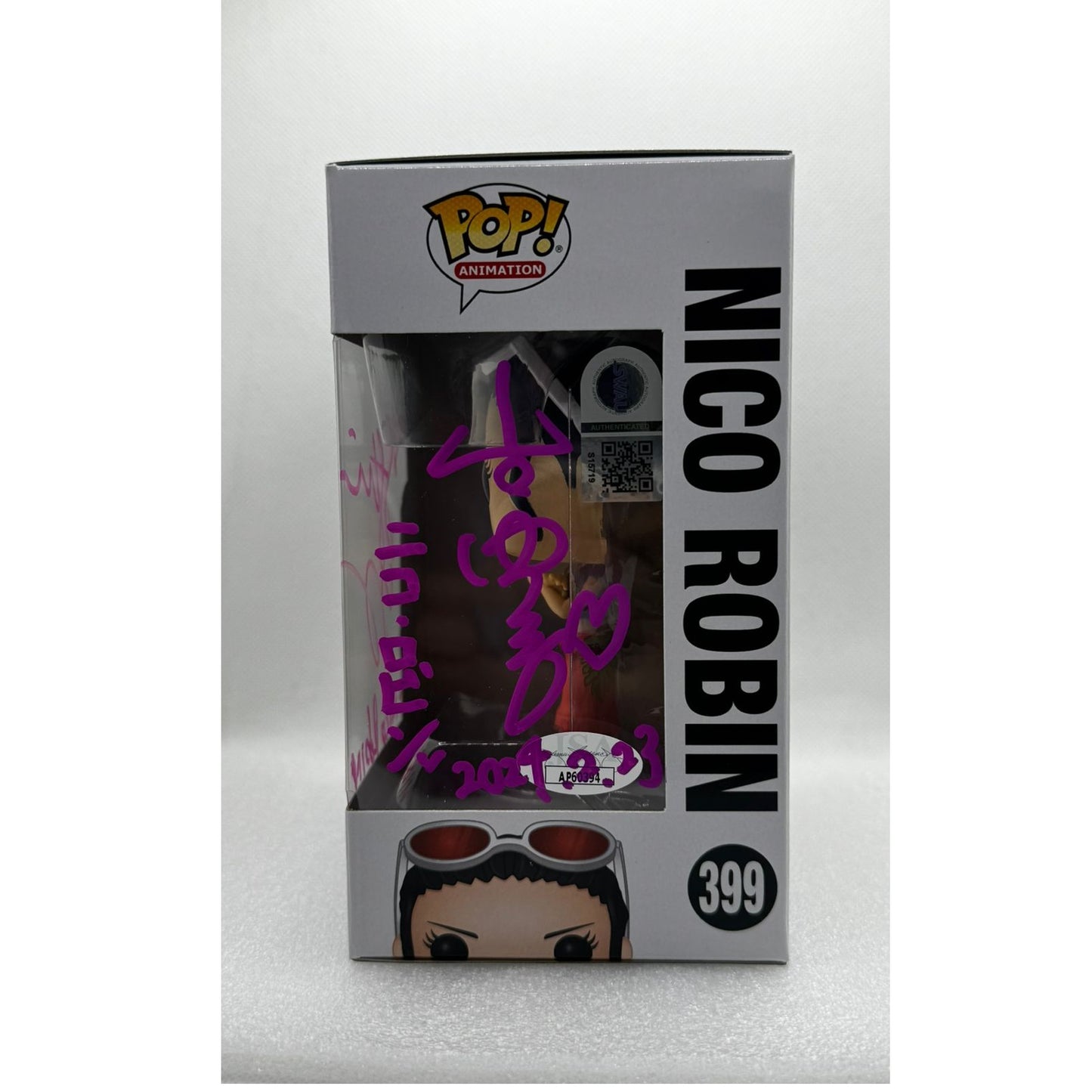 Funko POP! Nico Robin - One Piece #399 - restock 2023 - double Signed JVA