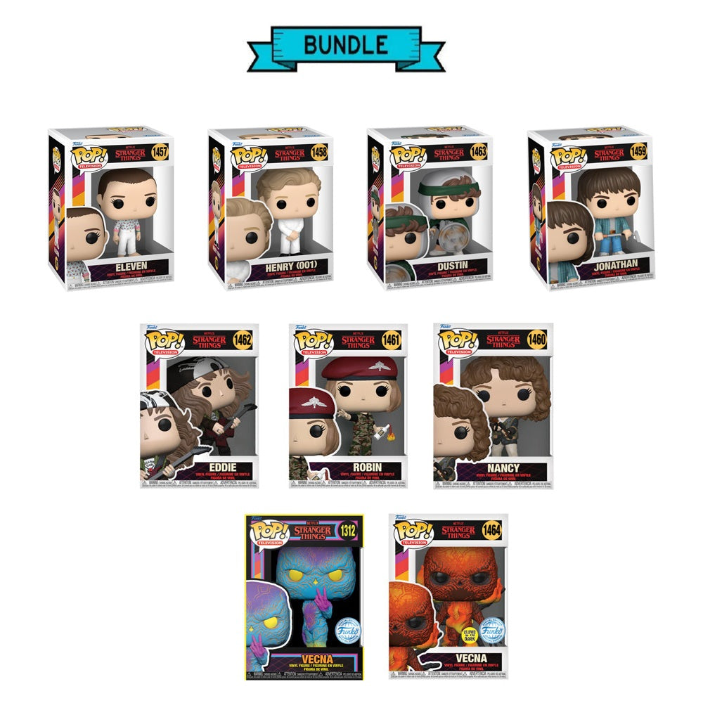Bundle: Funko POP! "Stranger Things Season 4" - 9 Pops