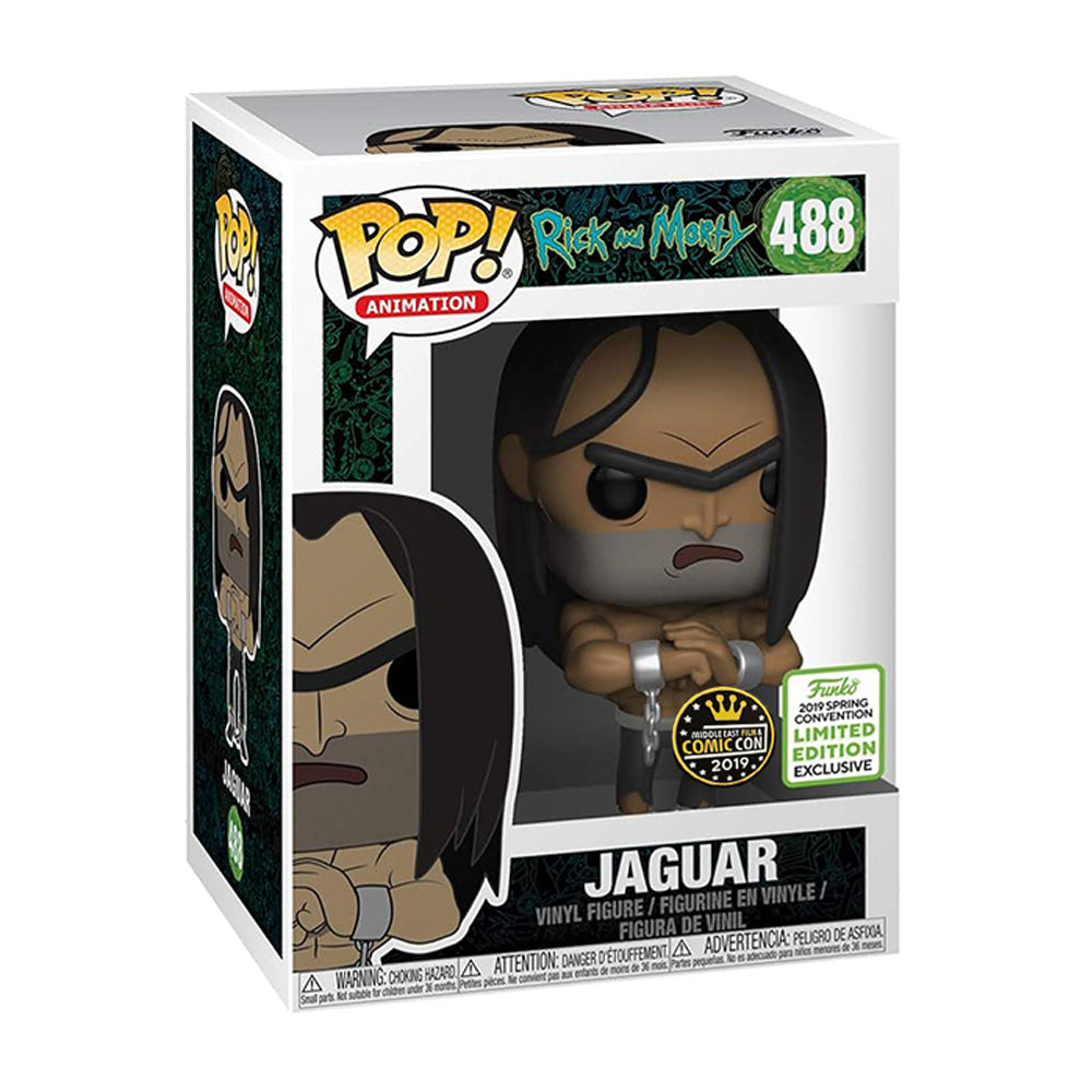 Funko POP! Jaguar - Rick and Morty #488 MEFCC 2019 Signed by David Roman with Sketch on the side