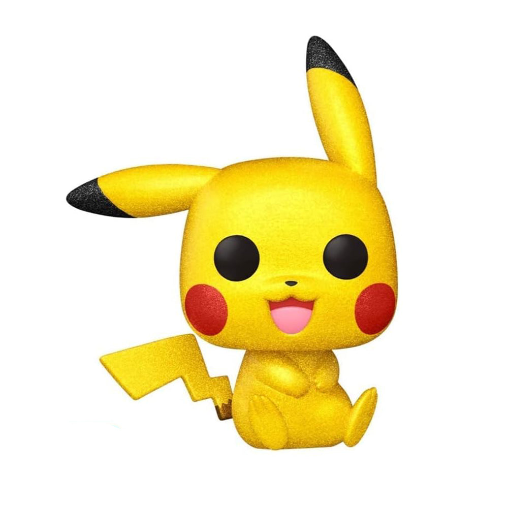 Funko POP! Pikachu - Pokémon #842 Diamond 2021 Fall Convention / Diamond Collection - Signed by Rica Matsumoto in 2024 - AGS certified