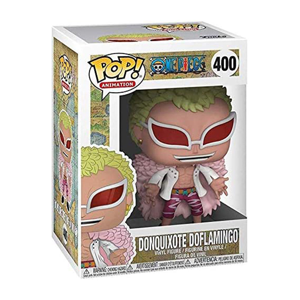 Funko POP! Donquixote Doflamingo - One Piece #400 - Signed by Robert McCollum EVA English voice actor - Monthly pops authentication