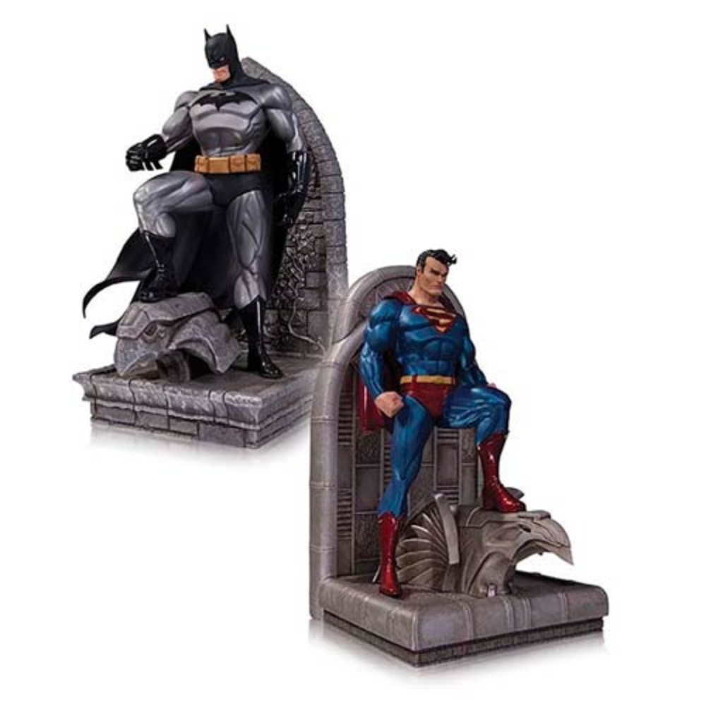 Superman and Batman Bookends Statues - DC Collectibles