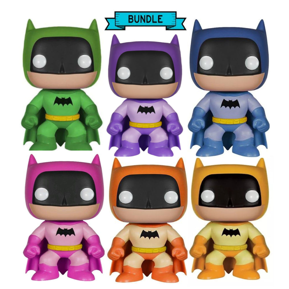 Bundle: Funko POP! Batman - Super Heroes #01 Underground Toys Exclusive 6 pops