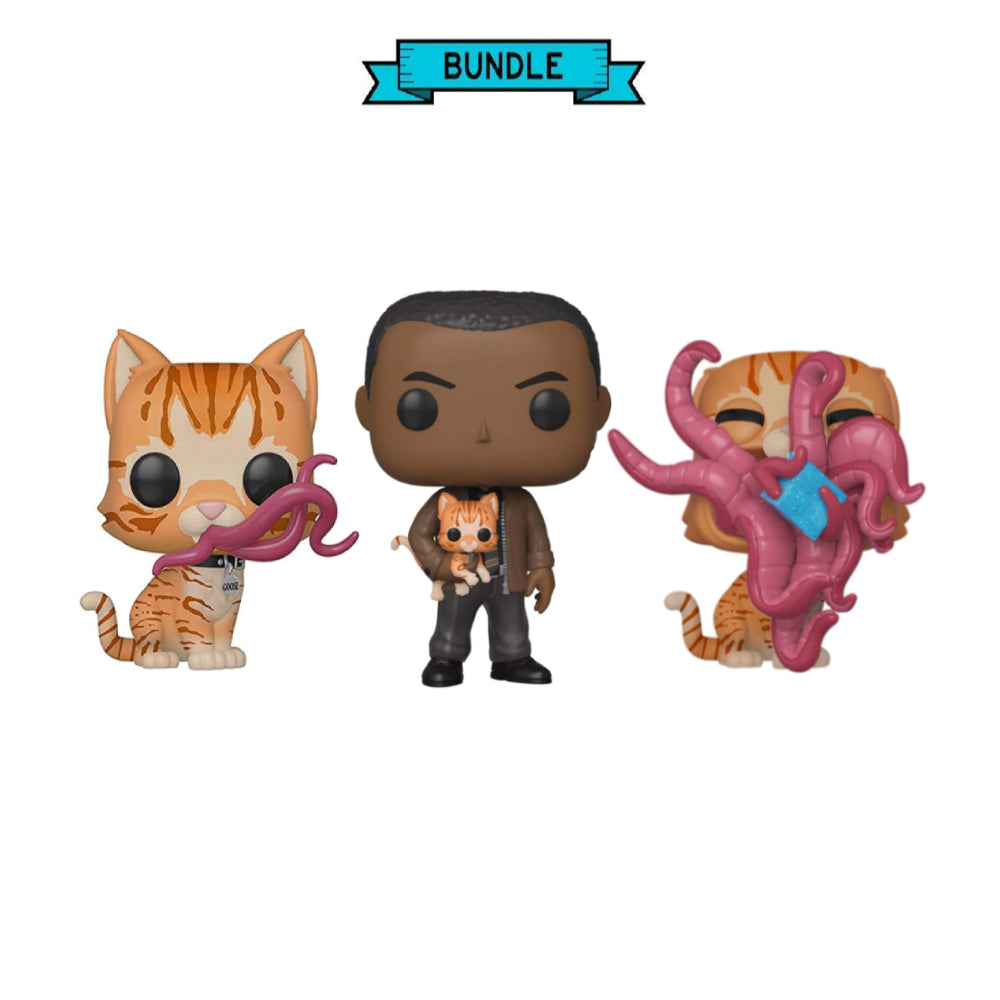 Bundle: Funko POP! Goose(Flerken) #445 Chase Limited Edition + Nick Fury #447 Exclusive Marvel + Goose(Flerken) #445 Glow in the Dark - Captain Marvel