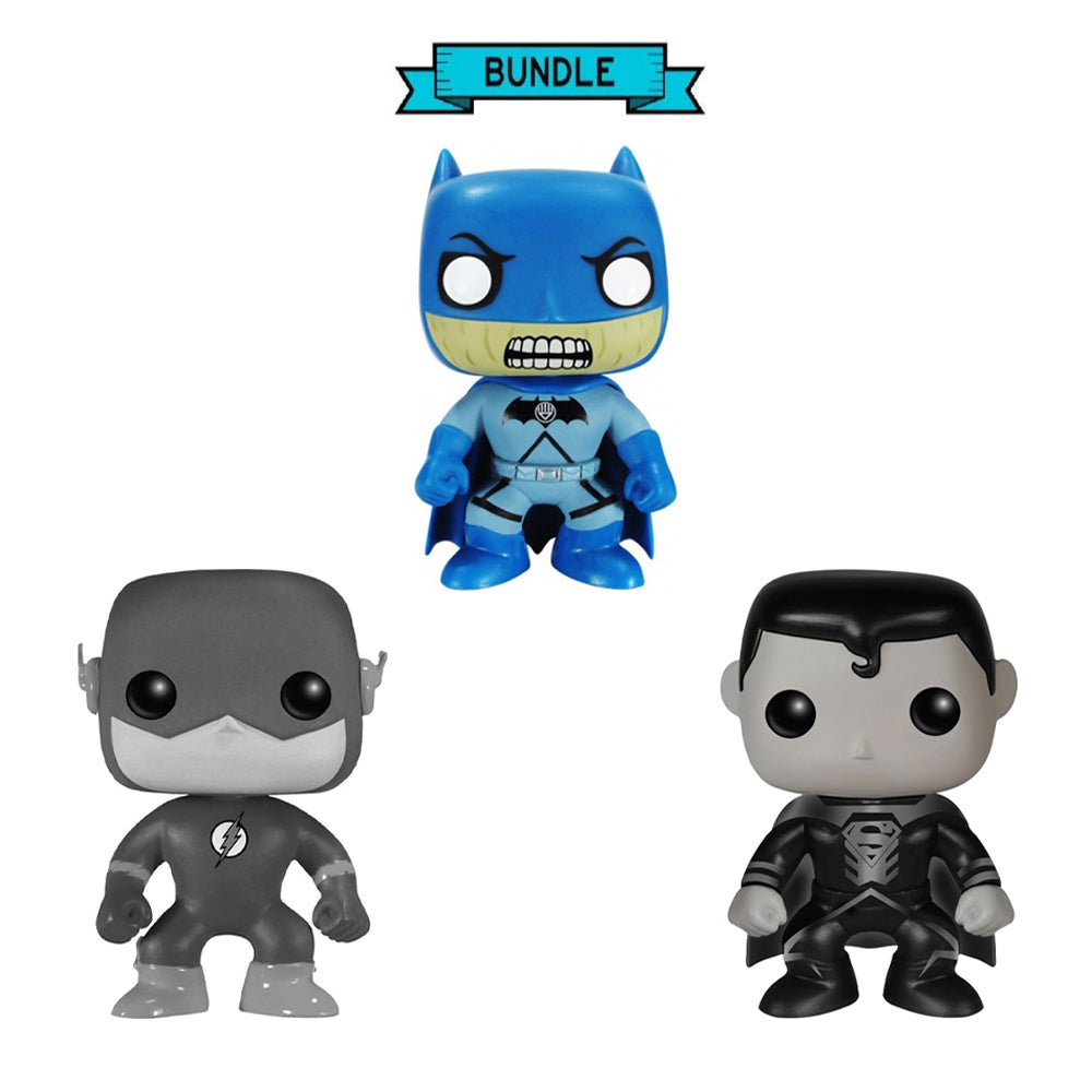 Bundle : Funko POP! The Flash #06 + Blackest Night Batman #46 /Superman #83 - Super Heroes Underground Toys Exclusive