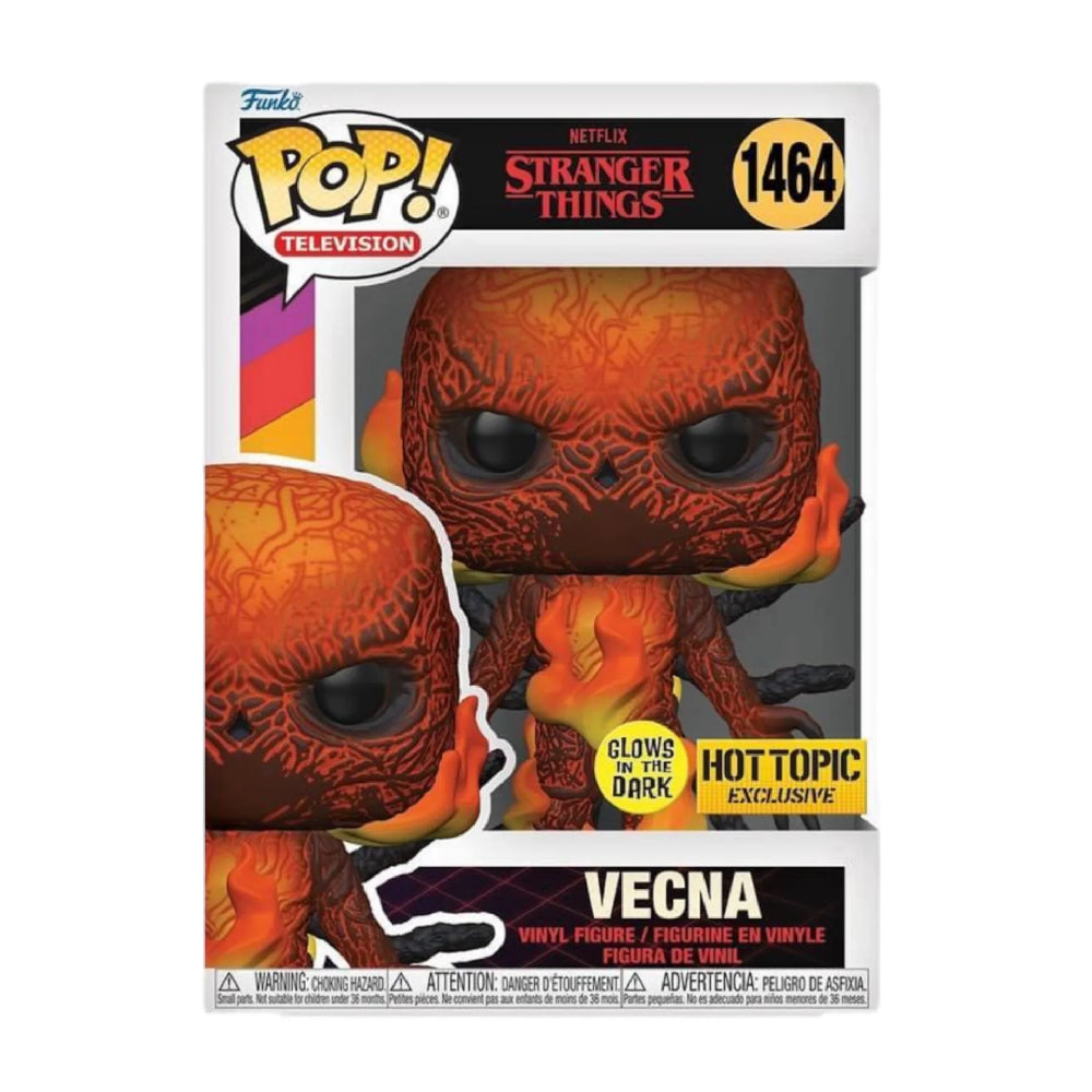 Funko POP! Vecna - Stranger Things #1464 Glows in the Dark + Hot Topic with barcode