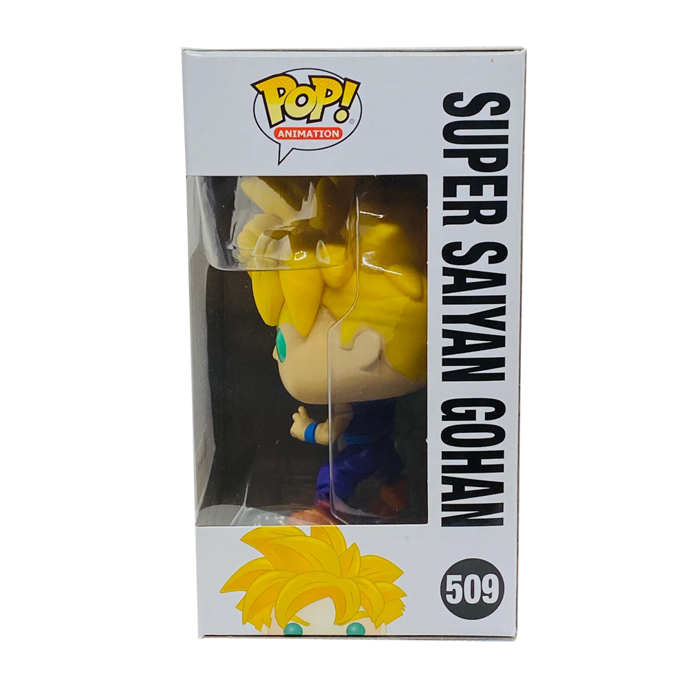Funko POP! Super Saiyan Gohan - Dragon Ball Z #509 Galactic Toys Exclusive - Custom Art Signed by Takayoshi Tanimoto (Japanese singer)