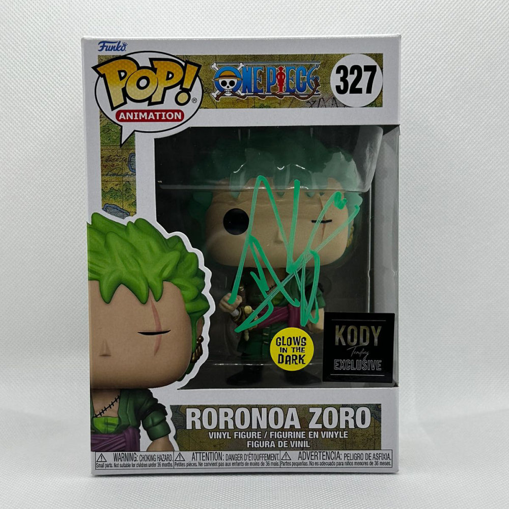 Funko POP! One Piece - Roronoa Zoro Glow in the Dark Vinyl Figure #327 Kody  Trading Exclusive