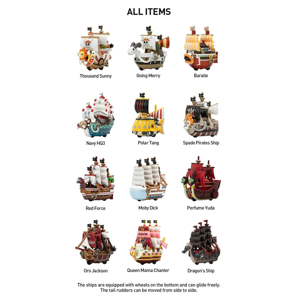 POP MART! One Piece The Grand Line Series Vehicles (12 Blind Boxes) - Sealed
