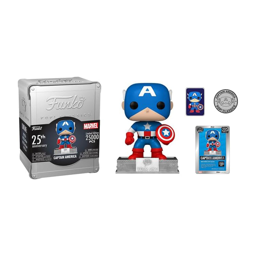 Funko POP! Captain America - Marvel #06C 25th Anniversary - New York Comic Con 2023 Limited Edition