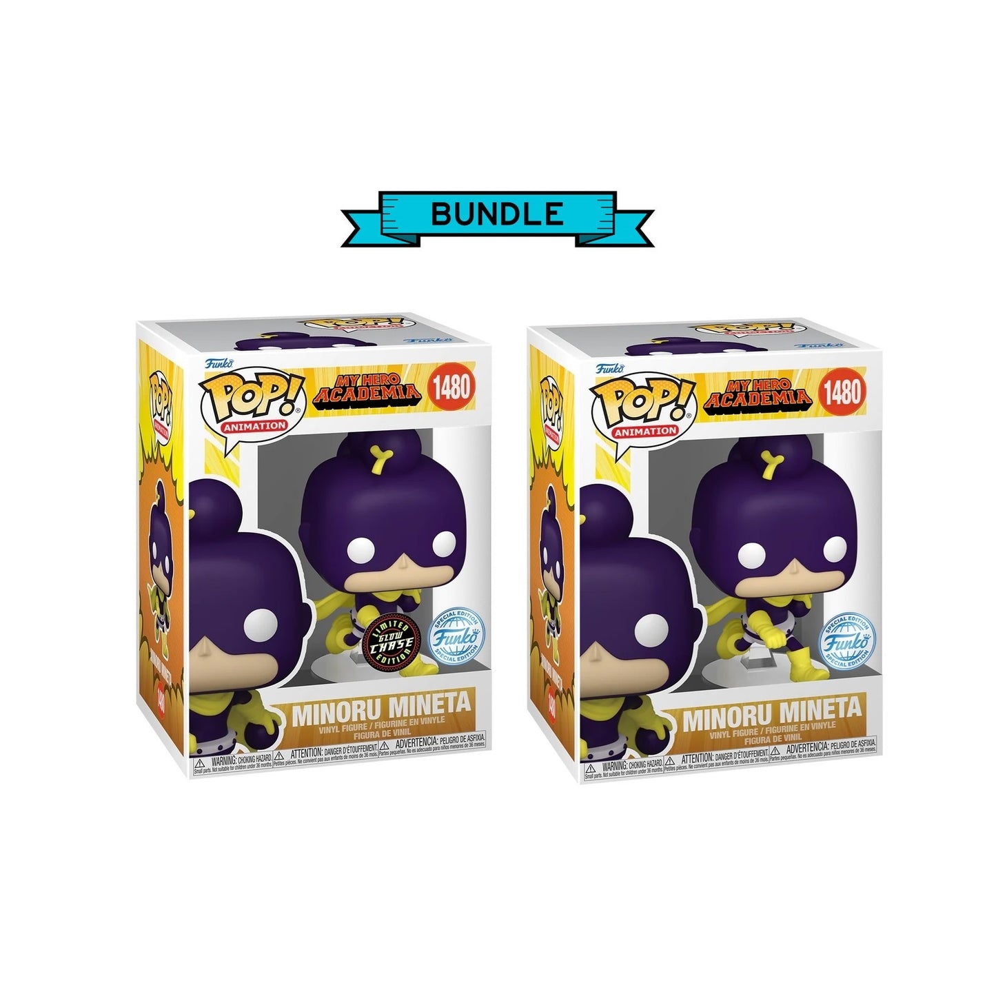 Bundle Funko Pop! My Hero Academia - Minoru Mineta #1480 SE 2 pops