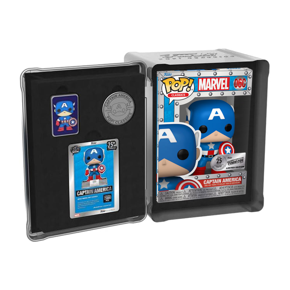 Funko POP! Captain America - Marvel #06C 25th Anniversary - New York Comic Con 2023 Limited Edition