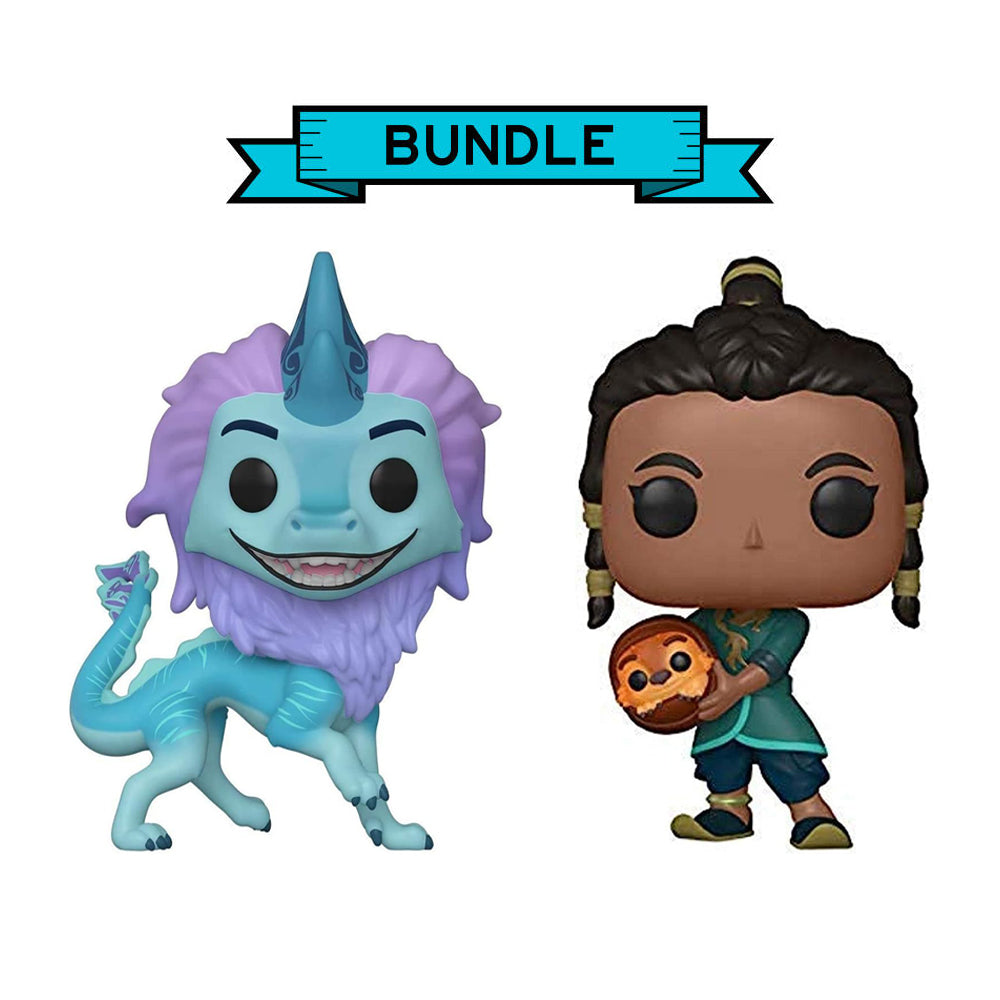 Bundle : Funko POP! Raya & Sisu - Disney Raya and The Last Dragon - #1004 & 1005 - Disney