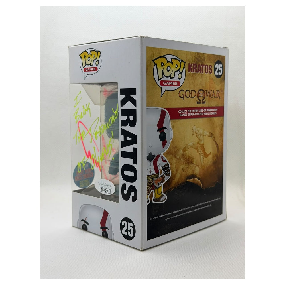 Funko Pop! Kratos – God of War #25 – New York Comic Con Exclusive – Signed by Terrence C. Carson + JSA Certified)