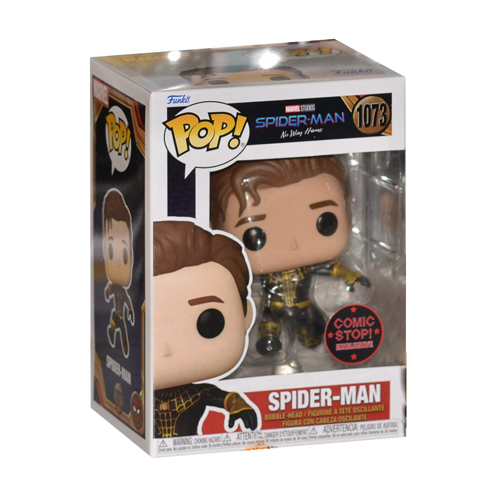 Bundle : Funko POP! Spider-Man - Spiderman: No Way Home #1073 chase + Comic Stop Exclusive + AAA