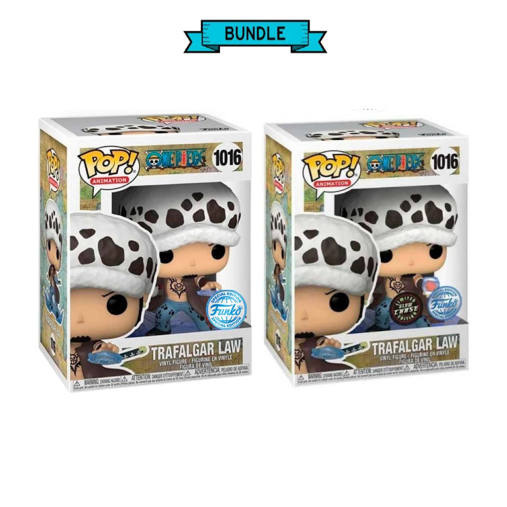 Bundle: Funko POP! Trafalgar Law - One Piece #1016 Special Edition / Chase Limited Edition + Special Edition