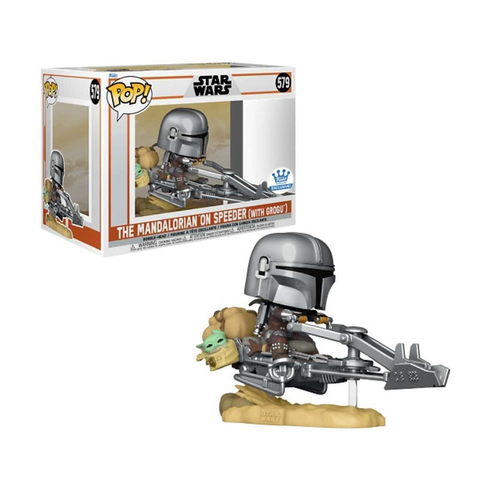 Funko POP! The Mandalorian on speeder (with grogu) - Star Wars #579