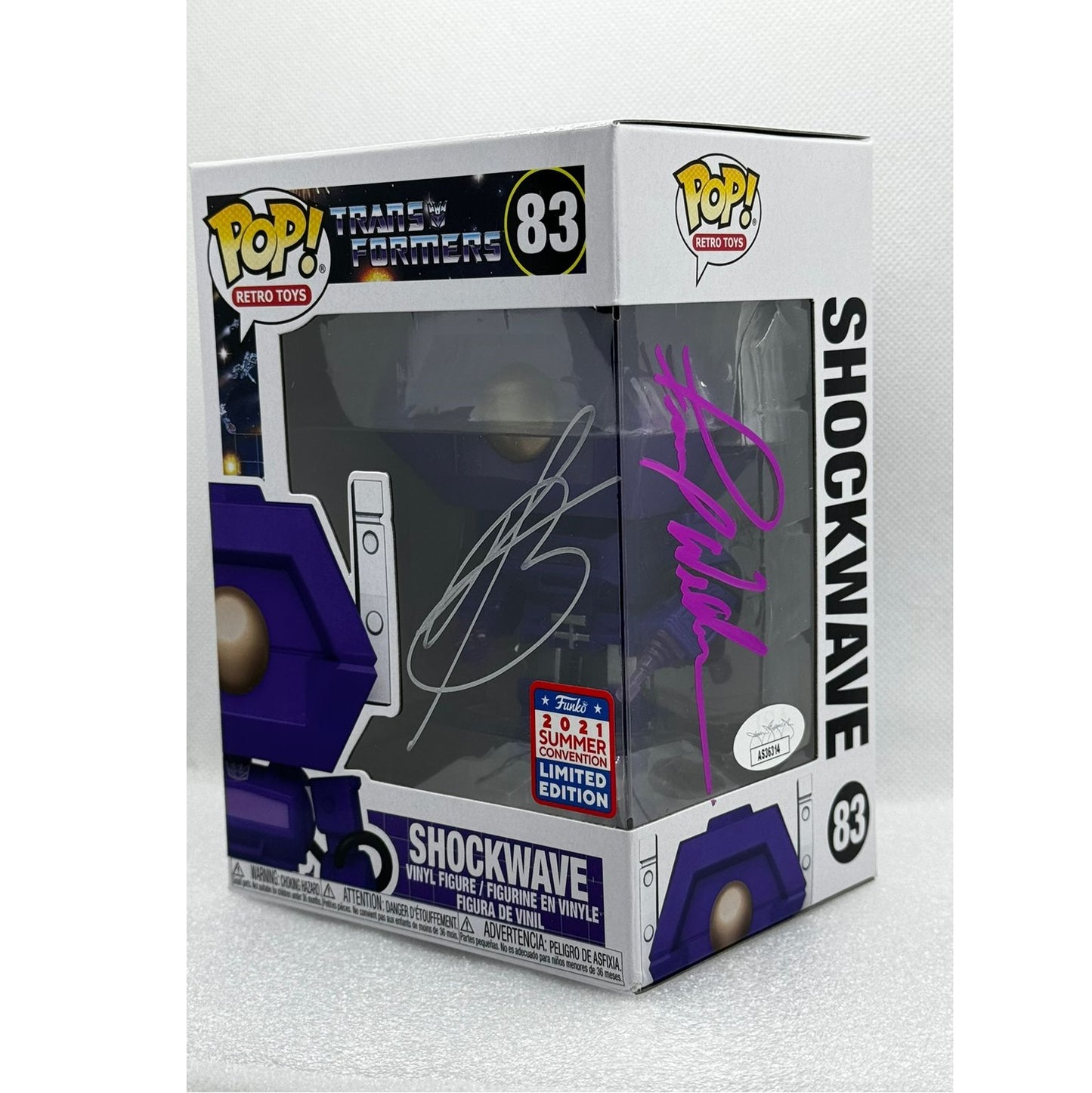 Funko POP! Shockwave - Transformers #83- Double Signed by Troy Baker & Frank Welker at MEFCC 2024 Abu Dhabi UAE