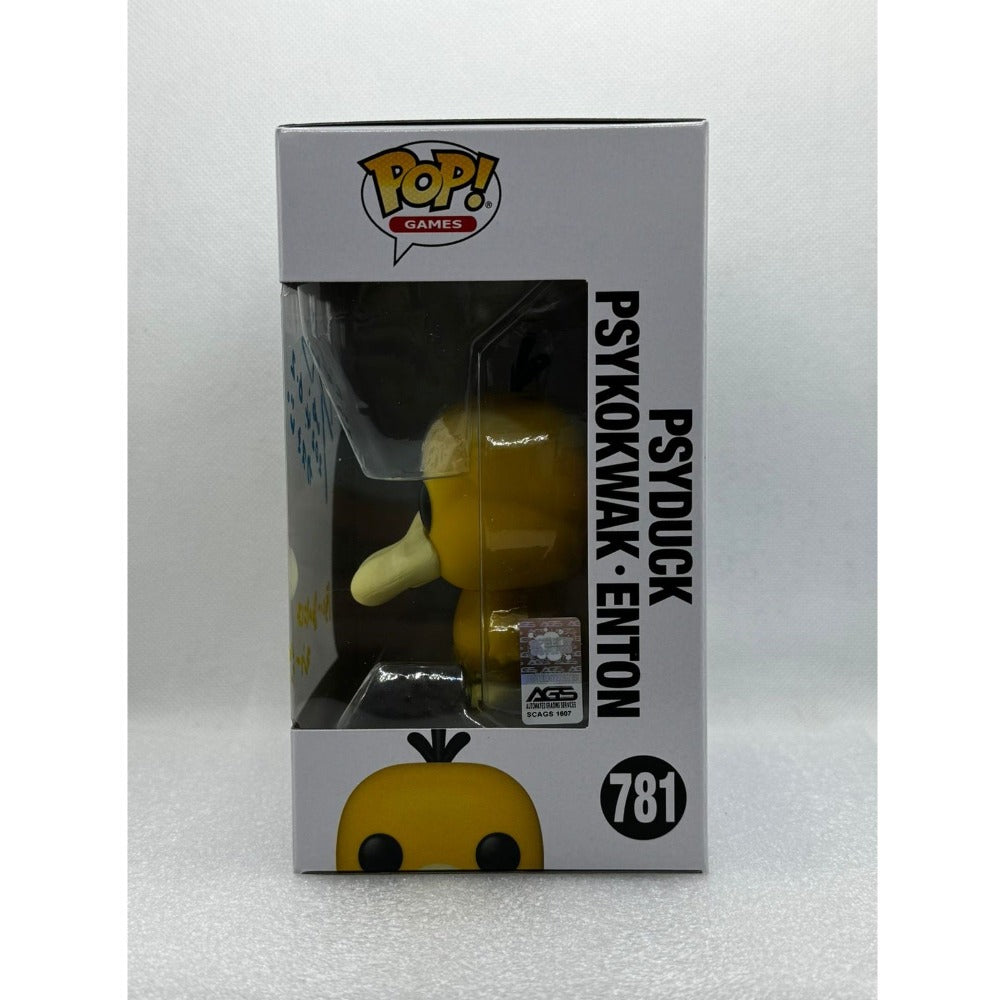 Funko POP! Psyduck - Pokémon #781 - Signed by Mayumi Iizuka in 2024 - AGS certified