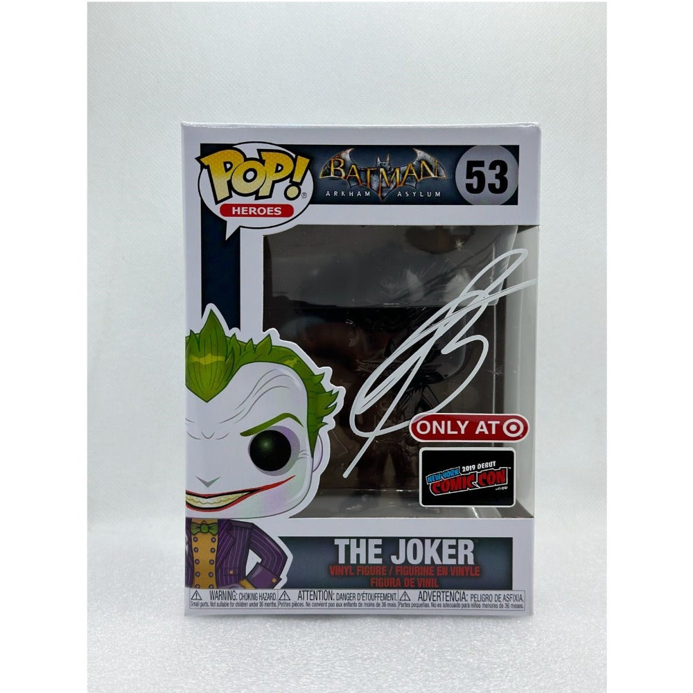Funko POP! The Joker - Batman #53 - New York Comic Con 2019 - Signed by Troy Baker at MEFCC 2024 Abu Dhabi - UAE JSA#AS36306