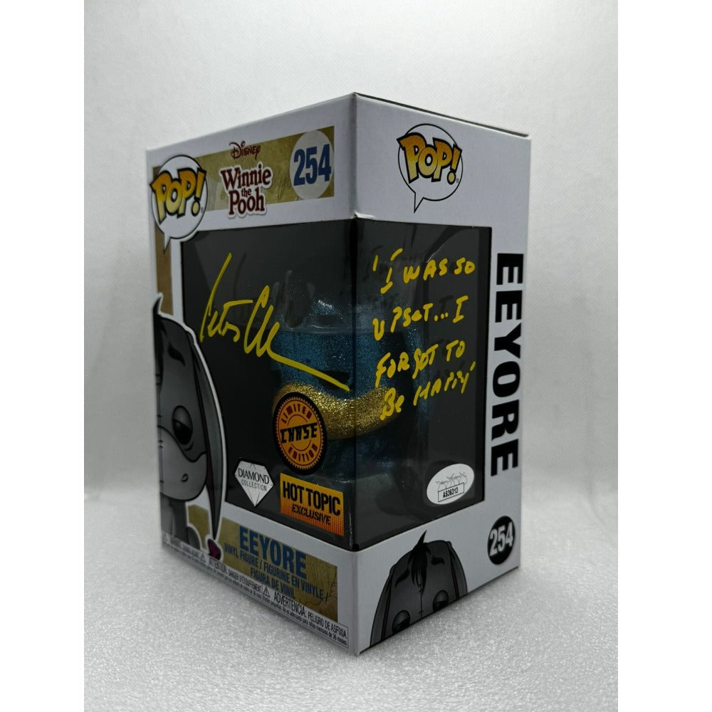 Funko Pop! Eeyore #254 - Disney Chase + Diamond Collection + Hot Topic Exclusive - Signed by Peter Cullen JSA#AS36313 At MEFCC 2024 UAE Abu Dhabi
