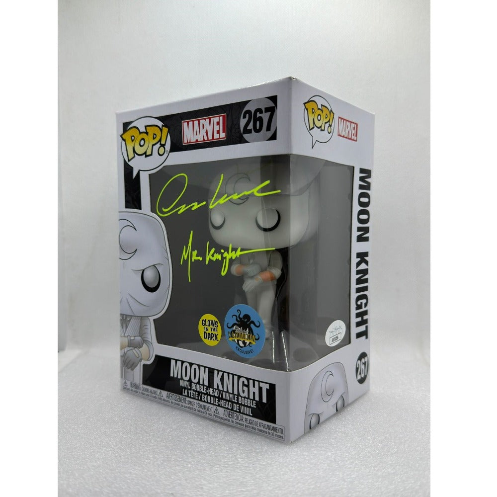 Funko Pop! Moon Knight #267 Marvel - Glow in the Dark + L.A. Comic Con Exclusive - Signed by Oscar Isaac at MEFCC 2024 Abu Dhabi UAE JSA