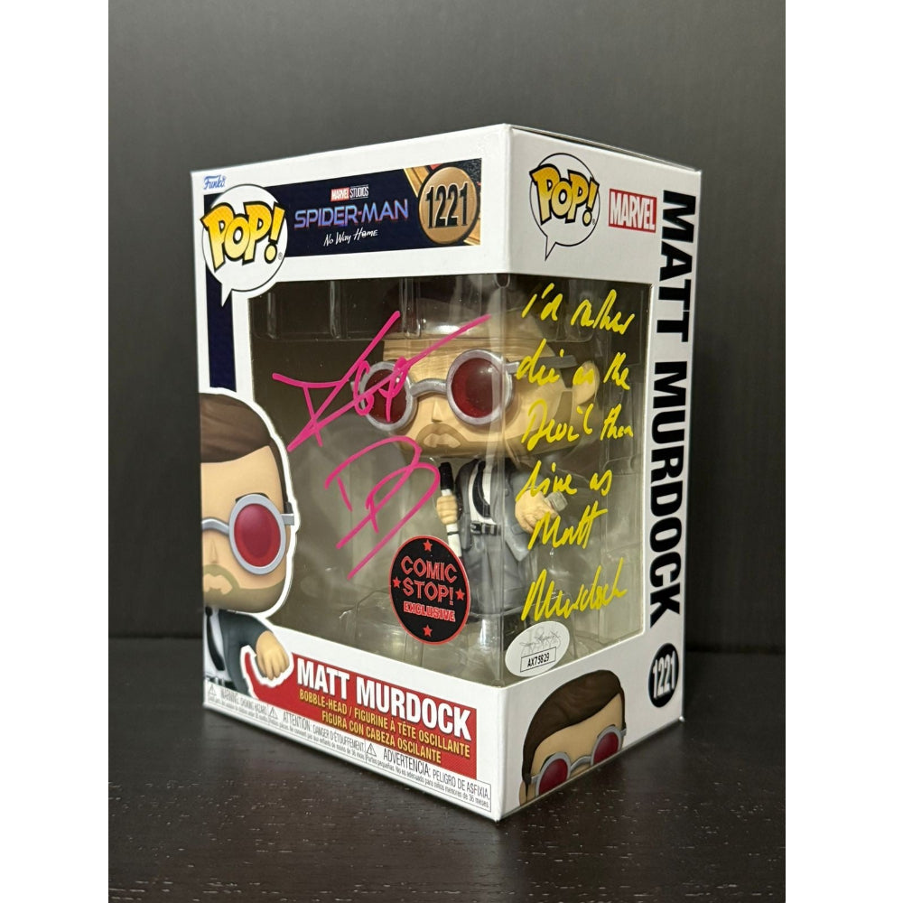 Funko Pop! Matt Murdock - Marvel #1221 - Comic Stop Exclusive UAE Dubai - Signed by Charlie Cox at MEFCC 2025 with JSA