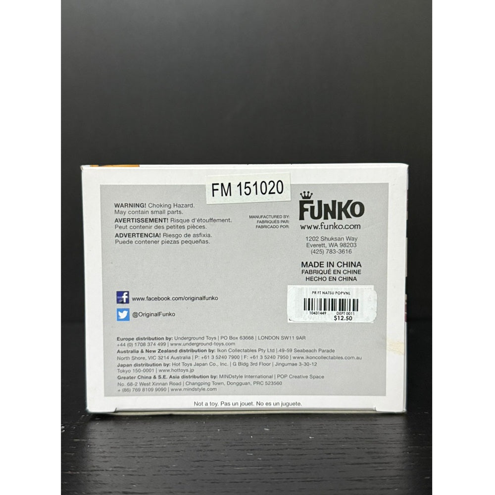 Funko Pop! Natsu - Fairy Tail #67 Hot Topic Pre Release with barcode - Signed by Japanese Voice Actor JVA Tetsuya Kakihara at MEFCC 2025 with JSA