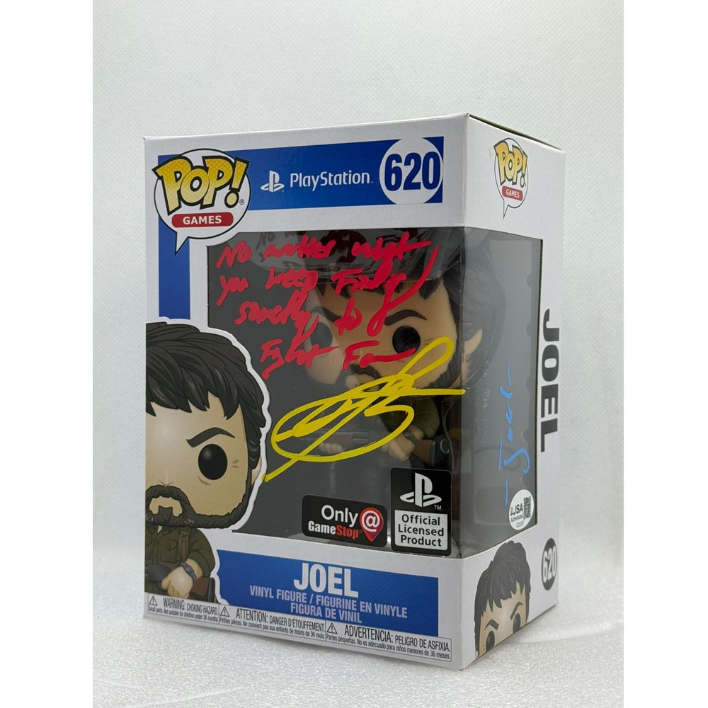 Funko Pop! Joel - Playstation #620- Gamestop Exclusive - Signed by English Voice Actor EVA Troy Baker with JSA