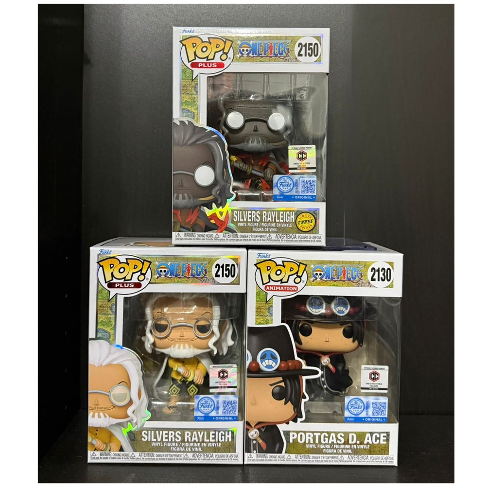 Bundle Funko Pop! : One Piece - Silvers Rayleigh chase bundle 2150 + Portgas D. Ace 2130