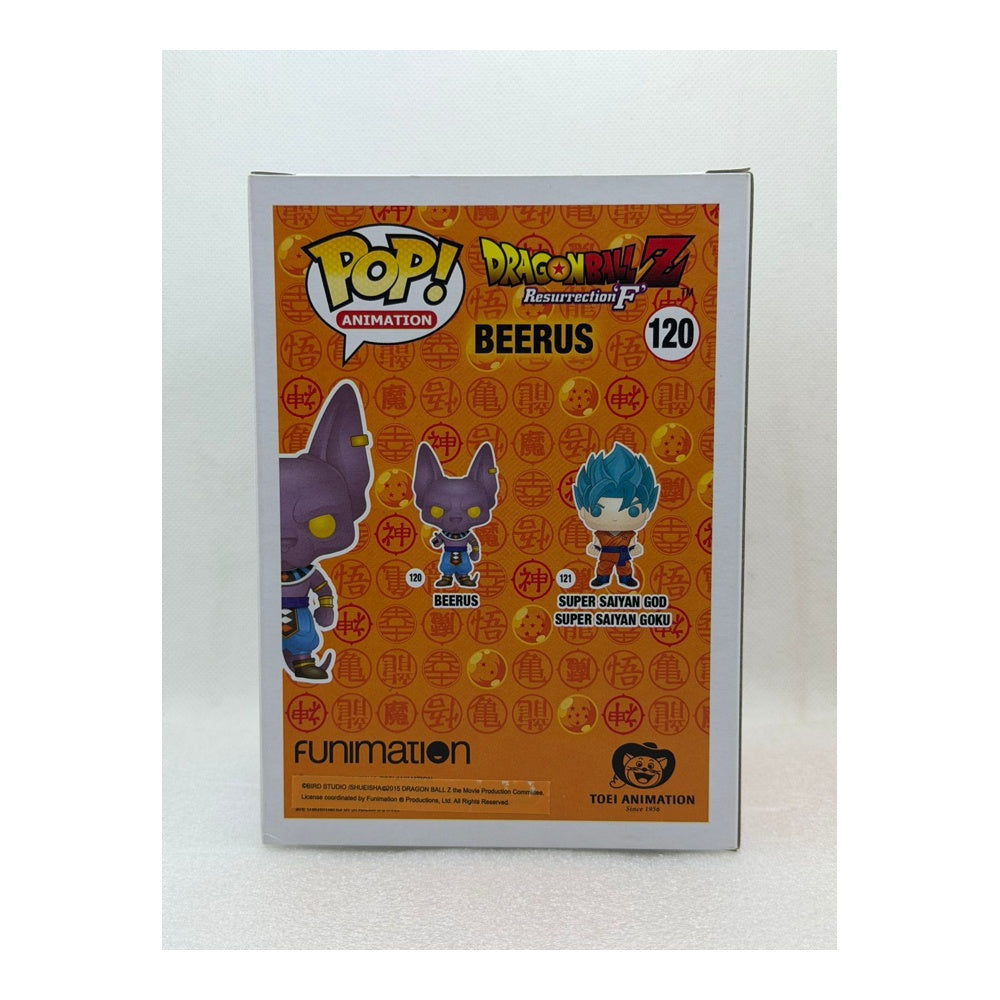Funko POP! Beerus - Dragon Ball Z #120 San Diego Comic Con 2016 sticker - Signed by JVA Kōichi Yamadera - JSA