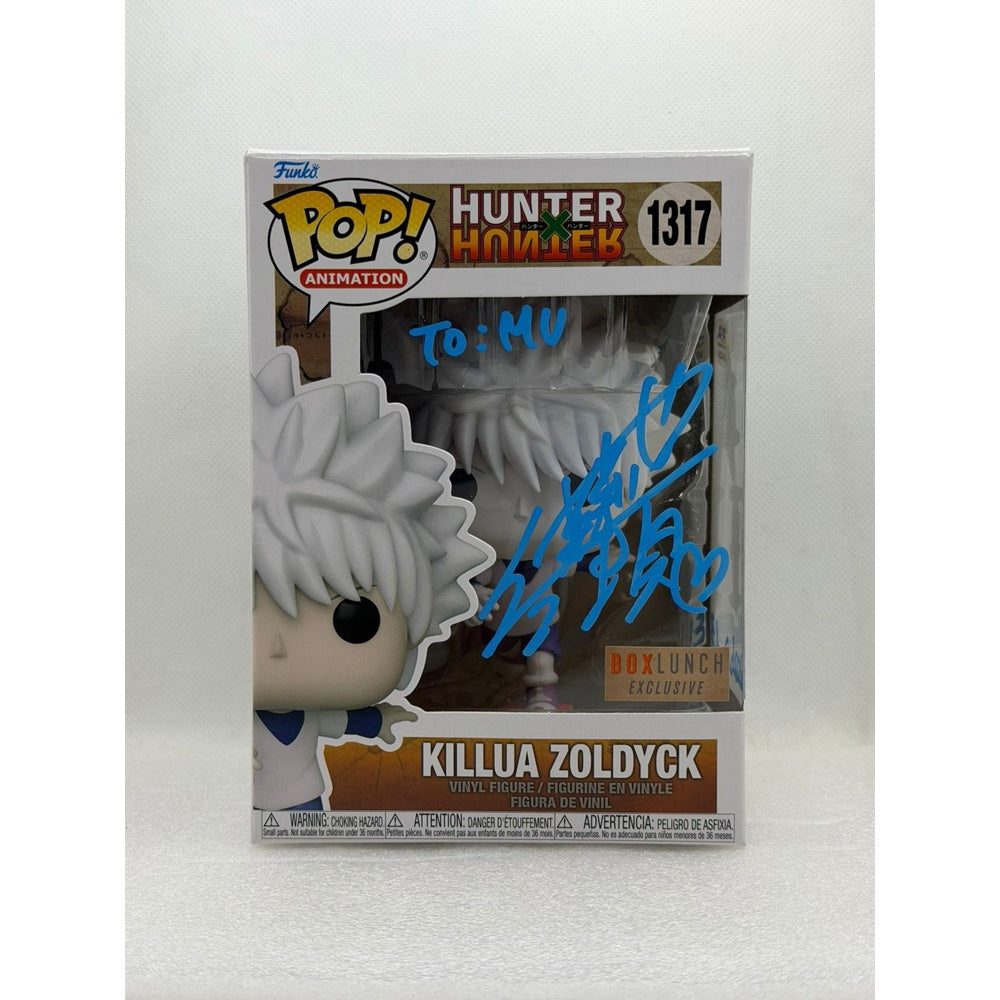 Funko POP! Killua Zoldyck - Hunter X Hunter #1317 Box Lunch Exclusive Signed by JVA Mariya Ise at Animenia Abu Dhabi 2026 - PSA
