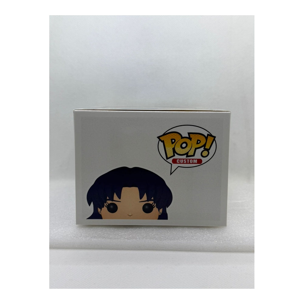Custom Pop by MU ! Misato Katsuragi - Evangelion #09 - Signed by Japanese Voice Actor JVA Kotono Mitsuishi with JSA - Box only