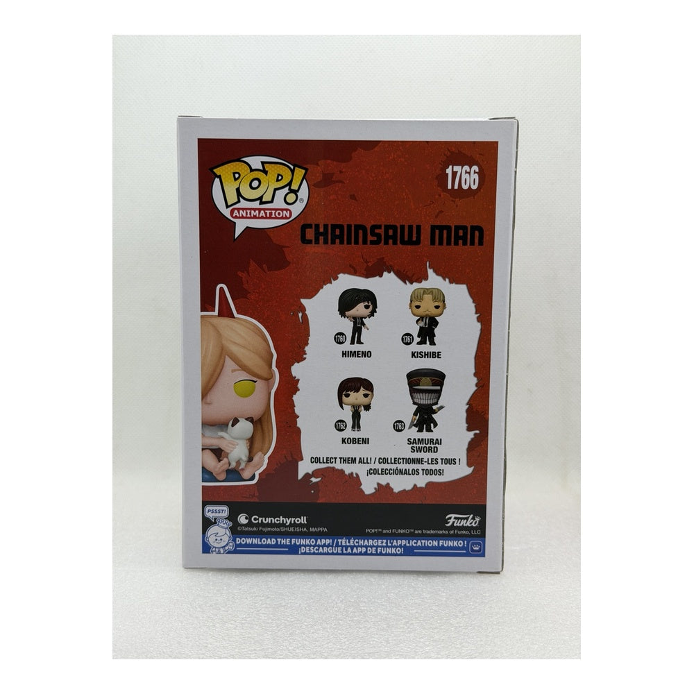 Funko Pop! Power with Meowy - Chainsaw Man #1766 Chase - Chalice Exclusive Pre Release - Signed by Japanese Voice Actor JVA Fairouz Ai with PSA