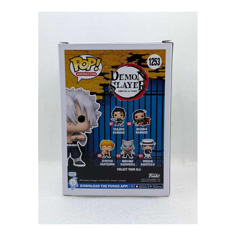 Funko Pop ! Sanemi Shinazugawa - Demon Slayer #1253 - Signed by Japanese Voice Actor JVA Tomokazu Seki with MEAS Authentication
