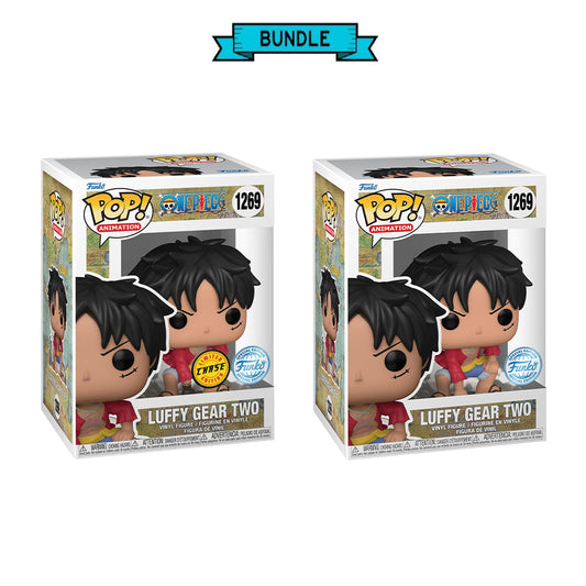 Bundle: Funko POP! Luffy Gear Two - One Piece #1269(X2) Funko + Chase Limited Edition