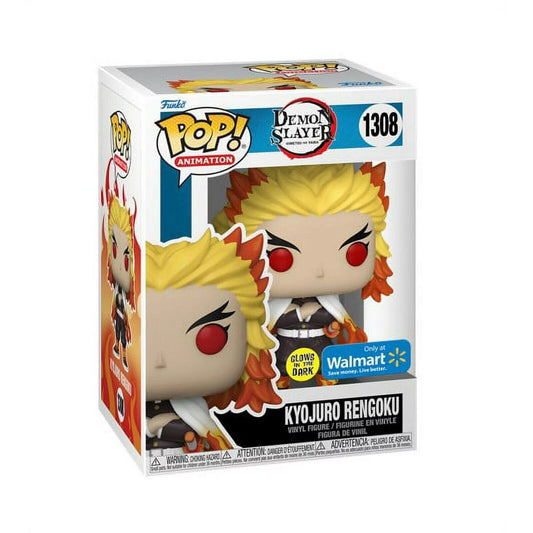 Funko POP! Kyojuro Rengoku - Demon Slayer #1308 Walmart Exclusive + Glow In The Dark