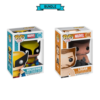 Bundle Funko POP! Wolverine #05 ( JJL 111105) + Logan #28 (JJL 130419 ) - Marvel Universe