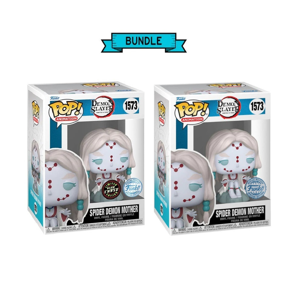 Bundle : Funko POP! Spider Demon Mother - Demon Slayer #1573 Chase - Funko Limited Edition + Funko Limited Edition