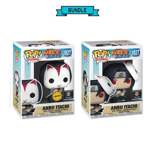 Bundle : Funko POP! Anbu Itachi - Naruto Shippuden #1027 Chase Limited Edition - Chalice Collectibles Exclusive + Anbu Itachi - Naruto Shippuden #1027 Chalice Collectibles Exclusive