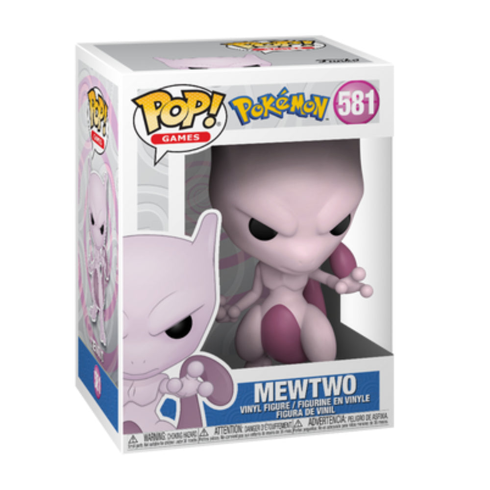 Funko POP! Mewtwo Mewtu - Pokémon #581 - Signed by Rica Matsumoto in 2024 - AGS certified
