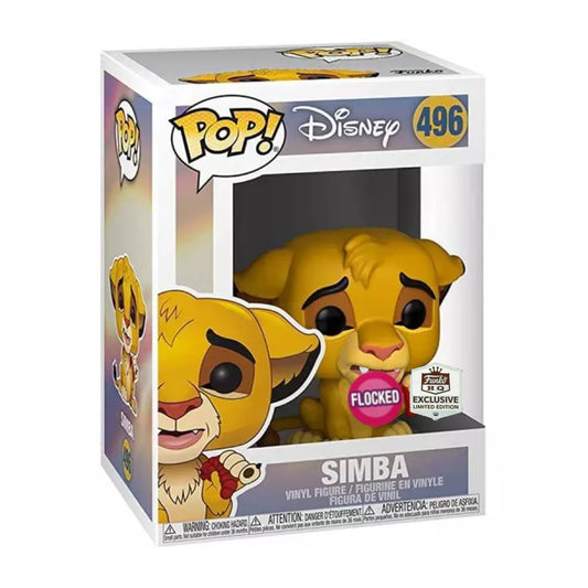 Funko POP! Simba - Disney #496 Flocked - Funko Exclusive Limited Edition