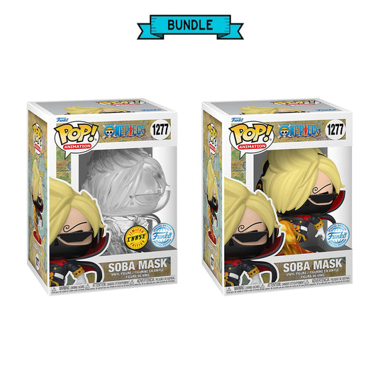 Bundle: Funko POP! Soba Mask - One Piece #1277(X2) Funko + Funko Chase Limited Edition