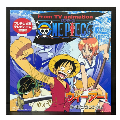 ONE PIECE WE ARE! MUSIC Original Soundtrack single Record Vinyl Japan NEW - Signed by Hiroshi Kitadani at JPEXME April 2025 - Authenticated by MEAS