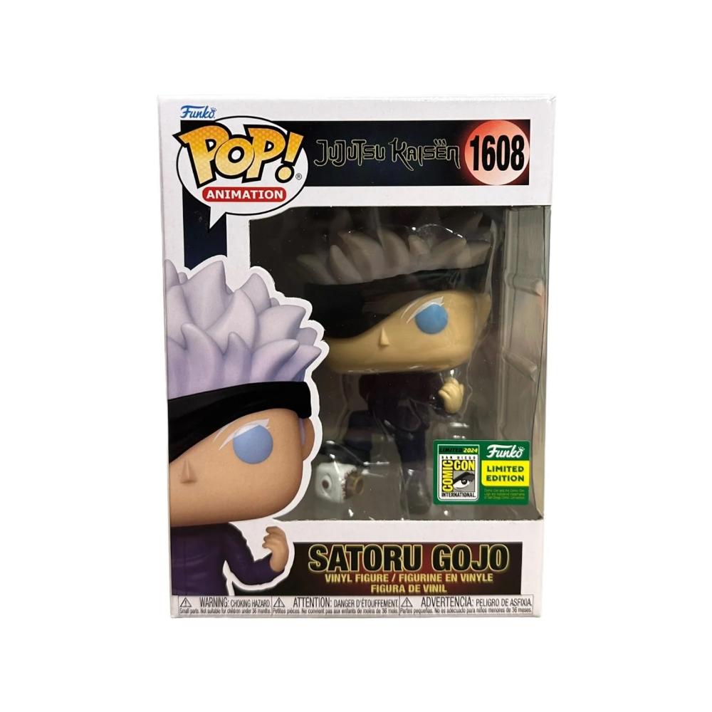 Funko POP! Satoru Gojo - Jujutsu Kaisen #1608 - SDCC Con sticker.