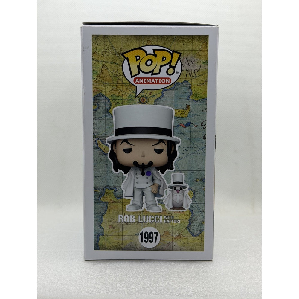 Funko Pop! Rob Lucci with Hattori - One Piece #1997 Africa Comic Con 2025 Exclusive - Signed by Japanese Voice Actor Tomokazu Seki with MEAS Authentication