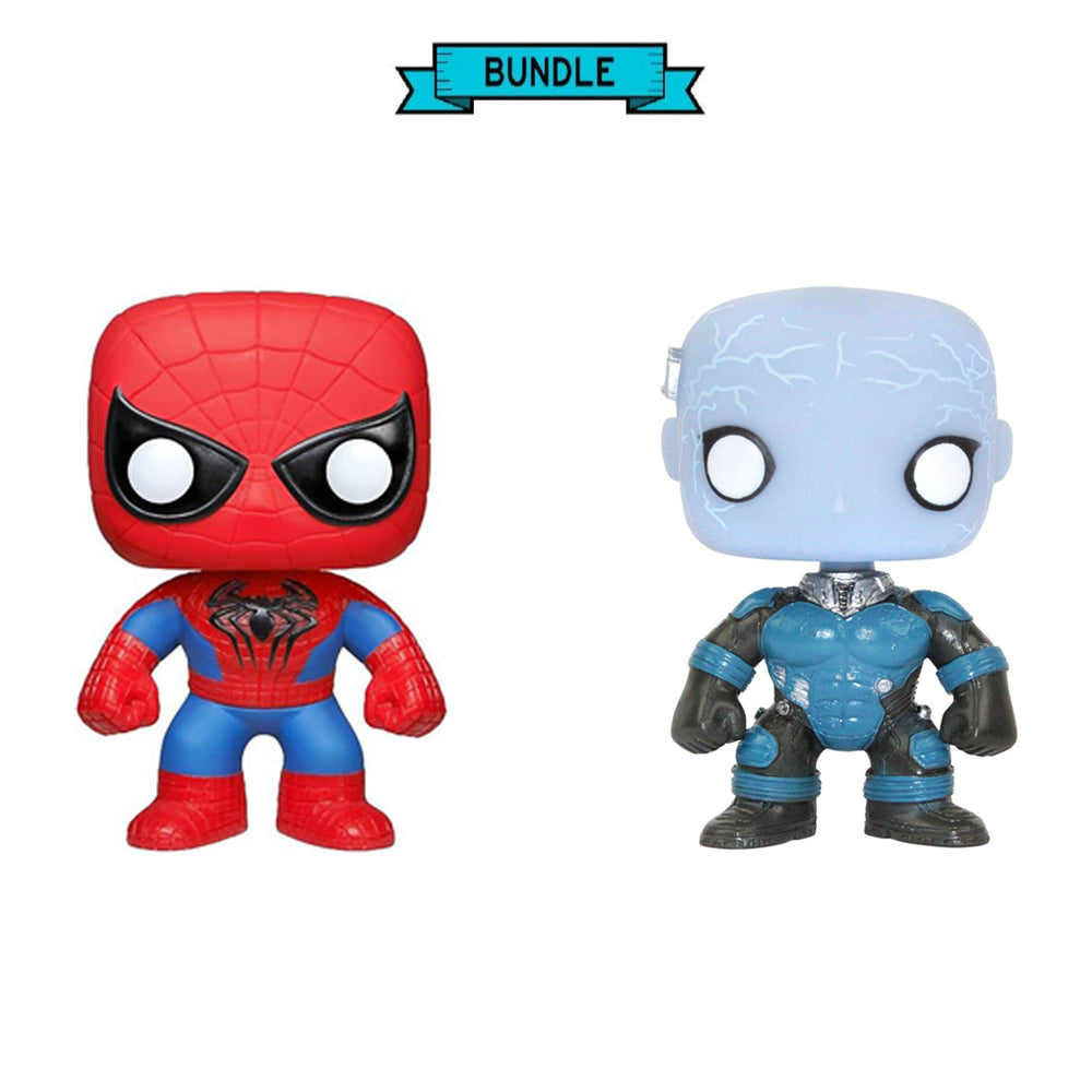 Bundle Funko POP! Spiderman + Electro - Amazing Spiderman 2 #45+46 Glows in the Dark