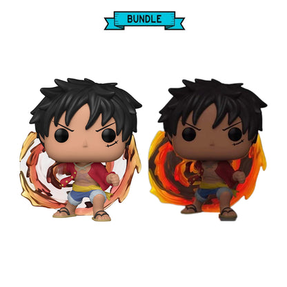 Bundle: Funko POP! Red Hawk Luffy - One Piece #1273(X2) Funko + Funko Chase Limited Edition